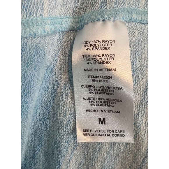 Champion Pullover lightweight sweatshirt Medium Blue Long Sleeve Rayon Tunic - Picture 4 of 6